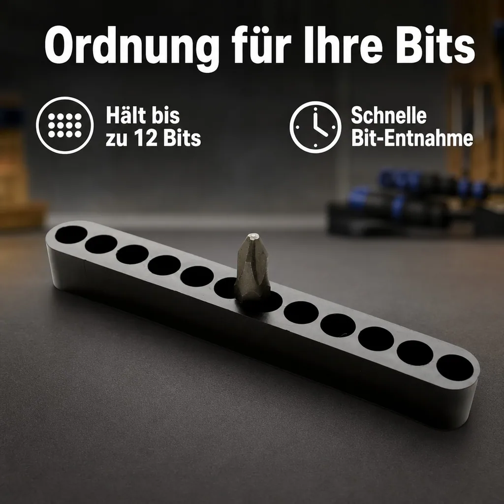 Bithalter, Bitaufnahme, Werkzeug Bithalter, 12 Bits, BHR-12