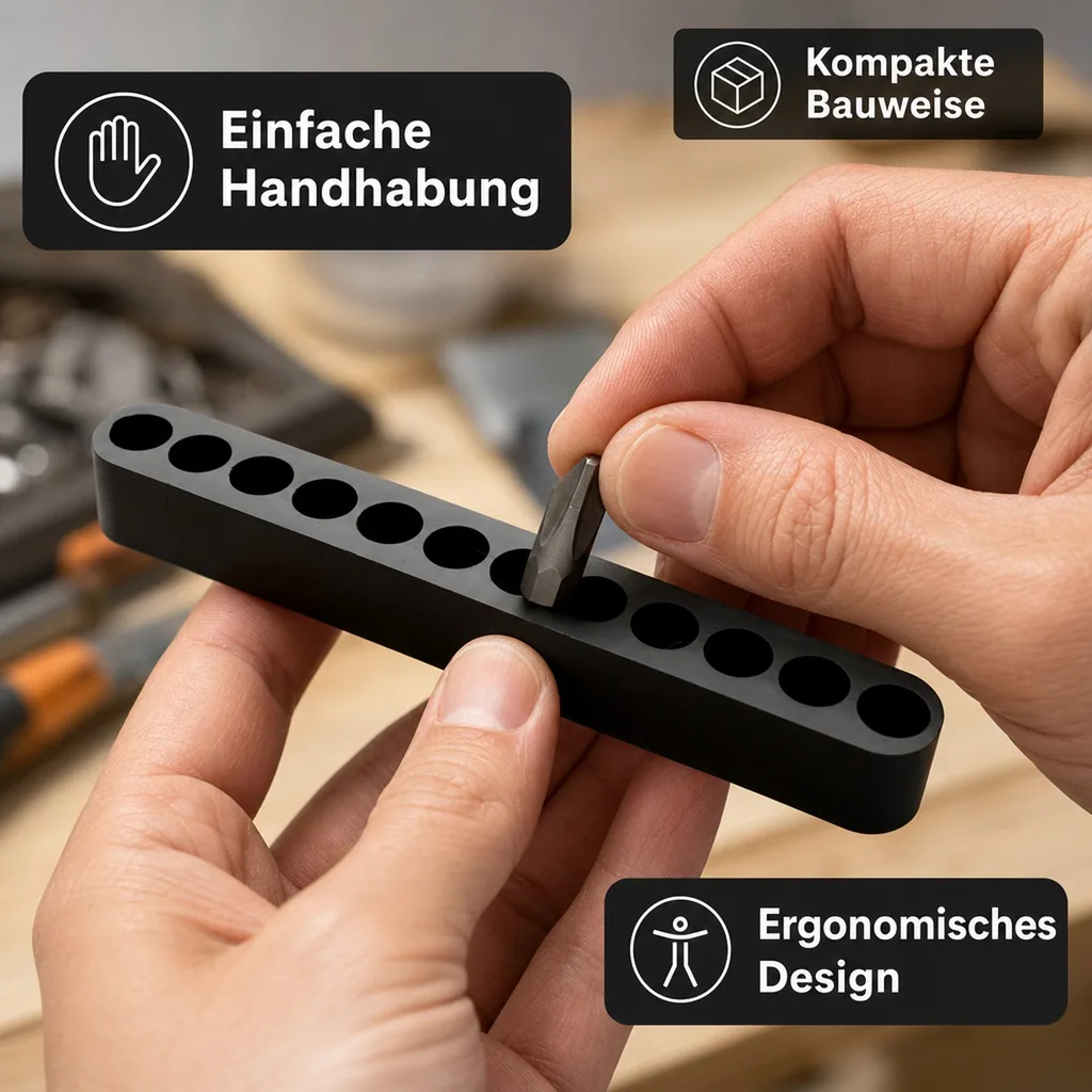 Bithalter, Bitaufnahme, Werkzeug Bithalter, 12 Bits, BHR-12