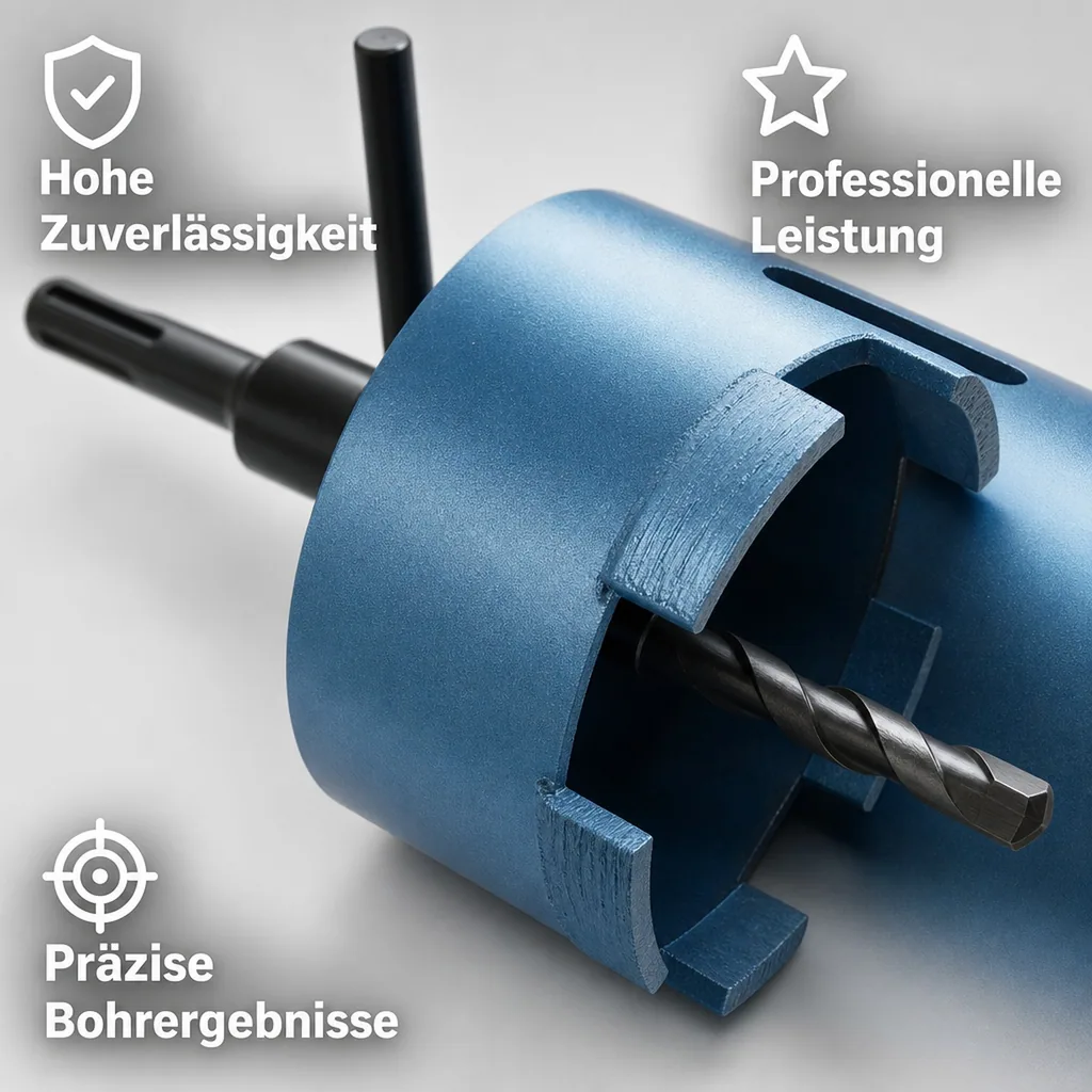 Diamantbohrkrone 68mm, SDS Plus, Steckdosenbohrer, Bohrkrone Mauerwerk
