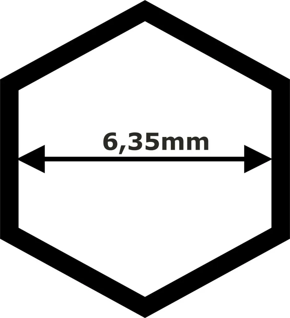 Bithalter magnetisch, magnetischer Bithalter, 6,35mm Hex, kurz
