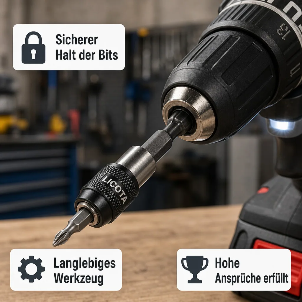 Bithalter, magnetisch, Schnellwechsel, 6,35mm Hex, 60mm