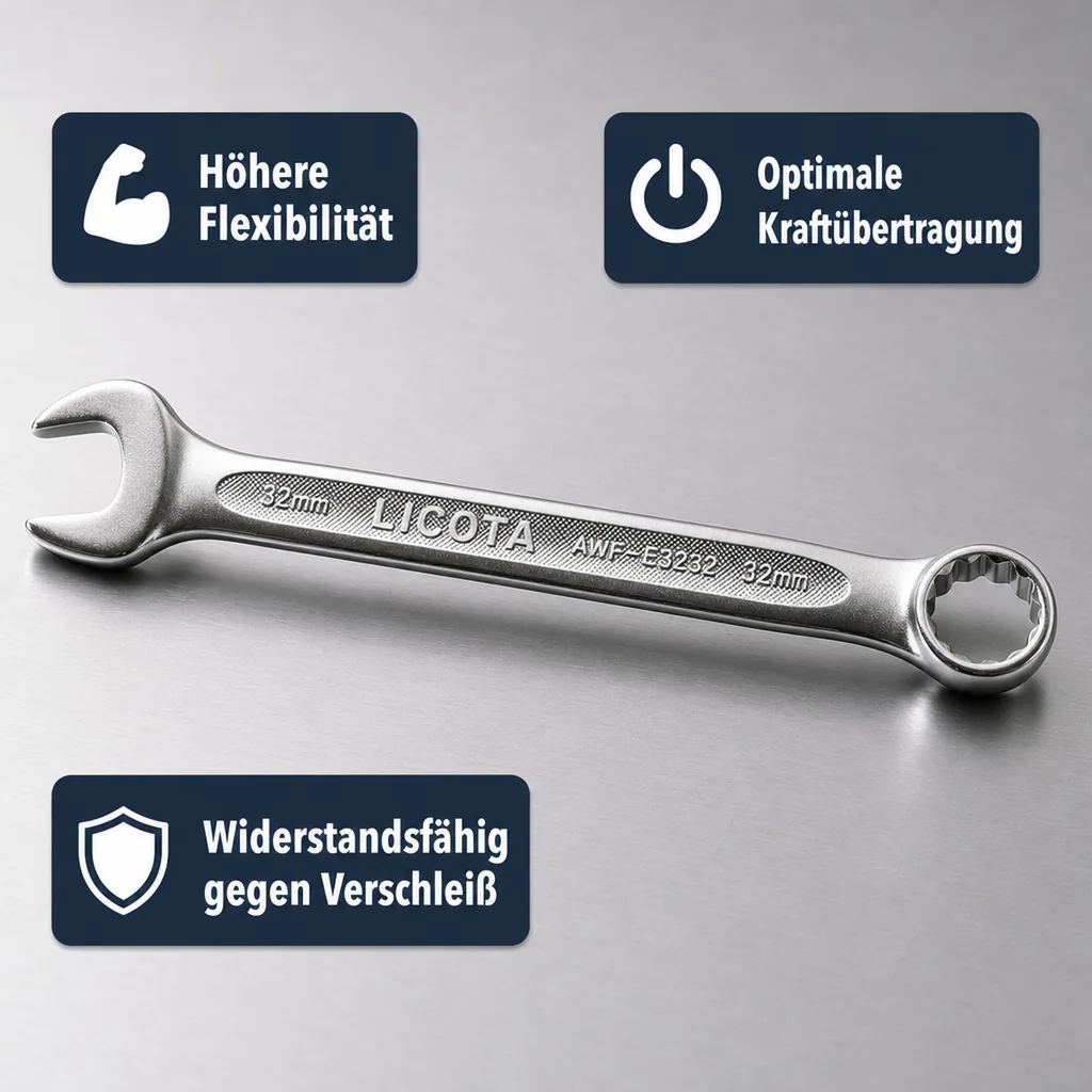 Ringschlüssel 32mm, Maul- Ringschlüssel, Industrie Qualität