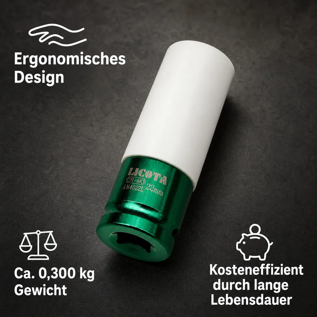 Schlagschrauber Nuss, 1/2 Zoll, SW 22, Industriequalität