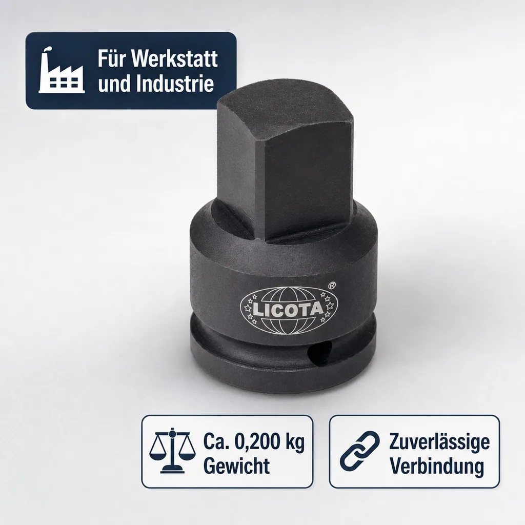 Schlagschrauber Adapter, 3/4 auf 1/2 Zoll, Cr-Mo