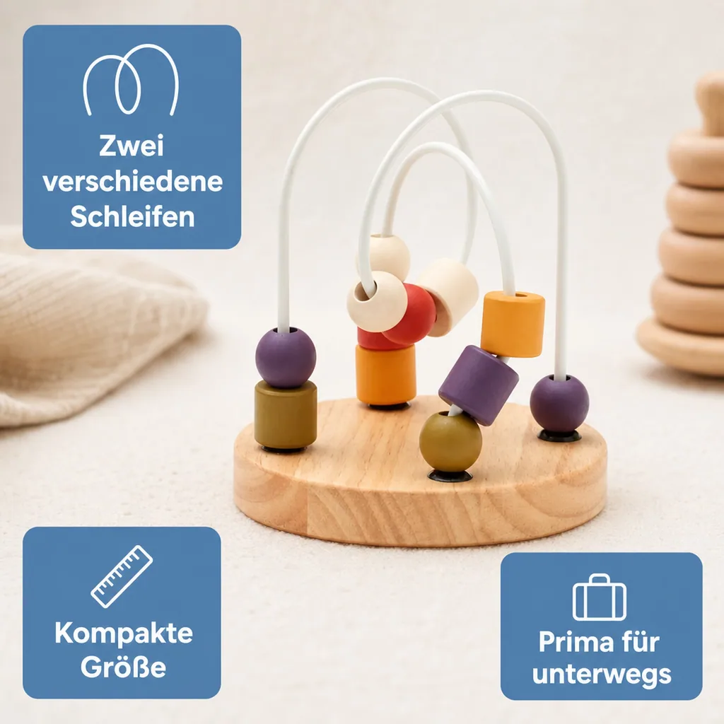 Kids Concept Mini Motorikschleife Neo Kugeln bunt