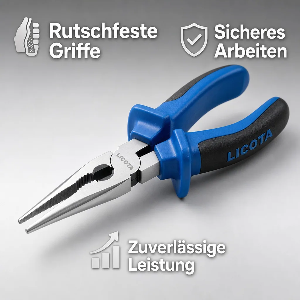 Spitzzange 140mm, Flachrundzange, Werkzeug Zange