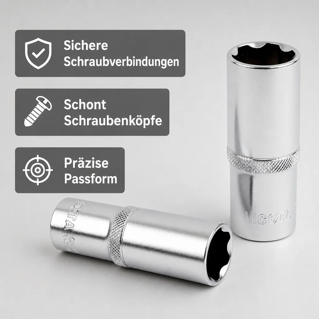 1/2 Zoll Nuss lang, 11mm Super-Lock, lange Stecknuss, CrV