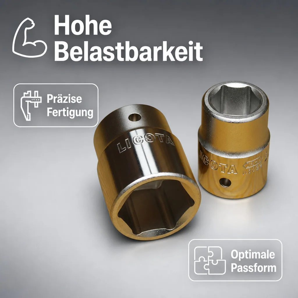 1/2 zoll nuss, Stecknuss 13mm, Knarre Nuss, Cr-V