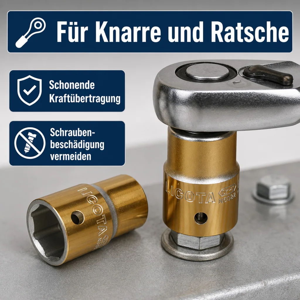 1/2 zoll nuss, Stecknuss 13mm, Knarre Nuss, Cr-V