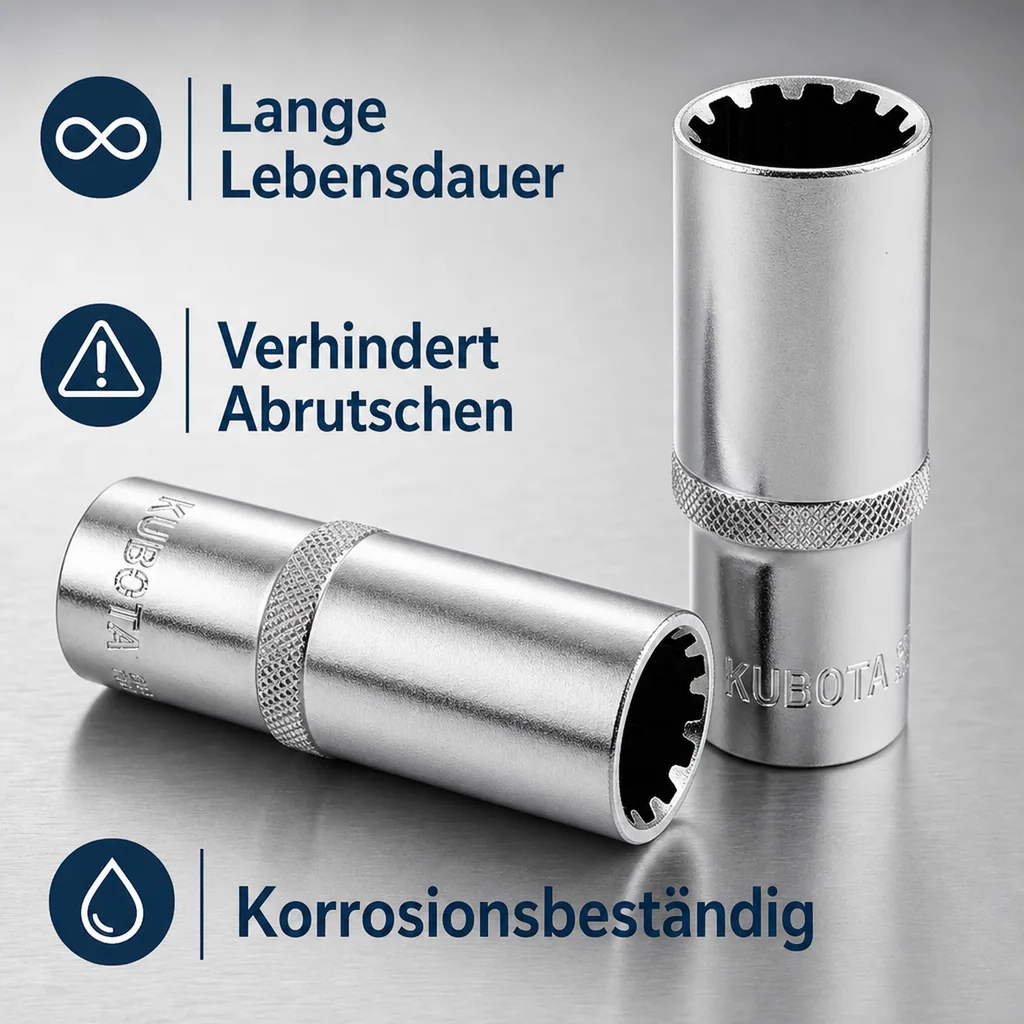 Vielzahn Nuss, 18mm Nuss, 1/2 Zoll Nuss, Vielzahn Stecknuss