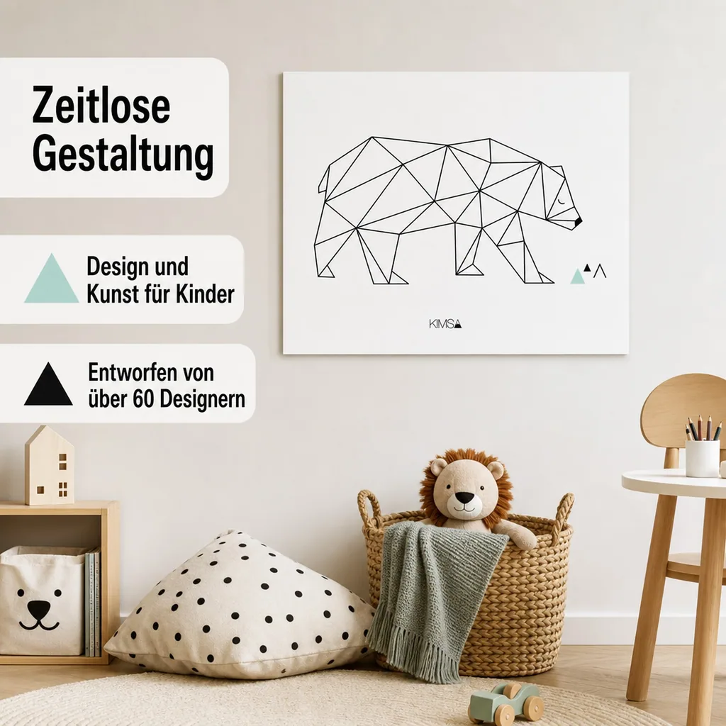 Lilipinso Poster Origami Bär