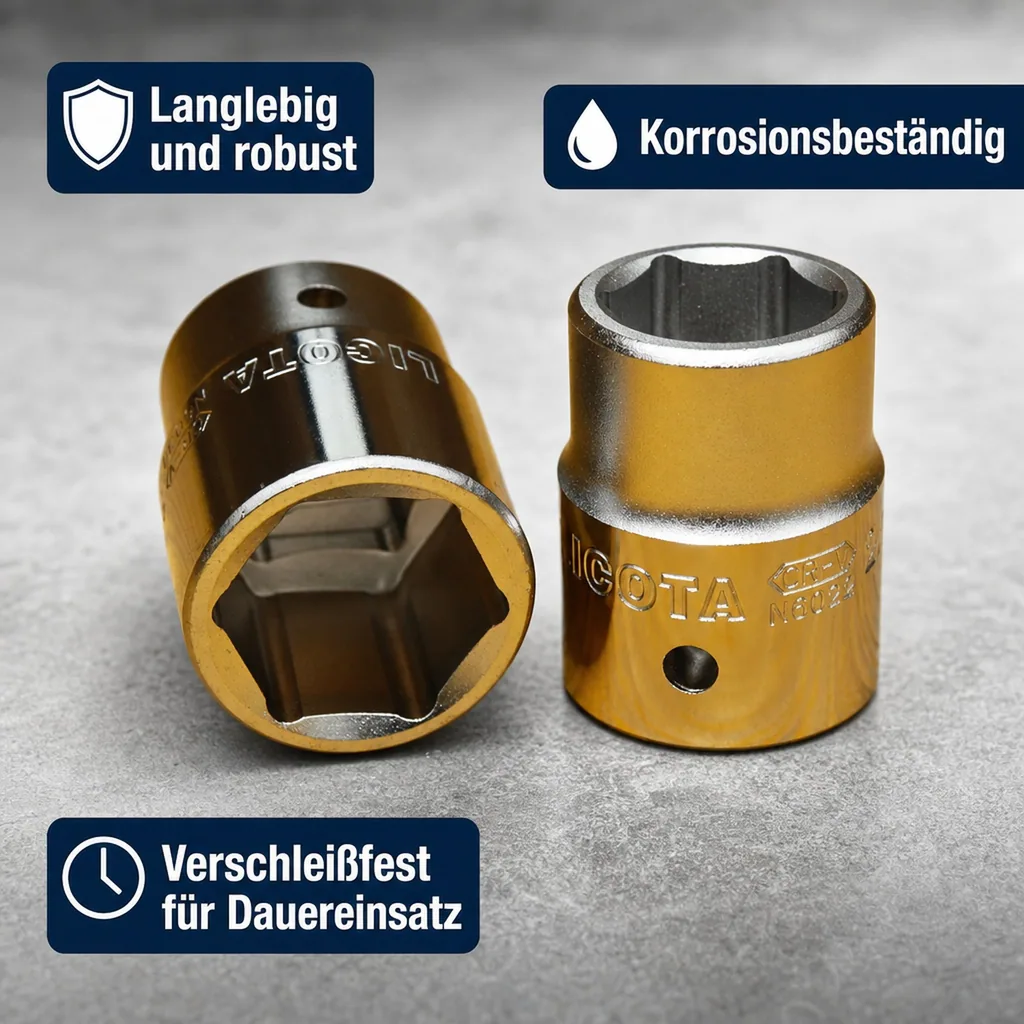 Stecknuss 3/4, 41mm Nuss SW41, Nuss für Ratsche, 6-Kant