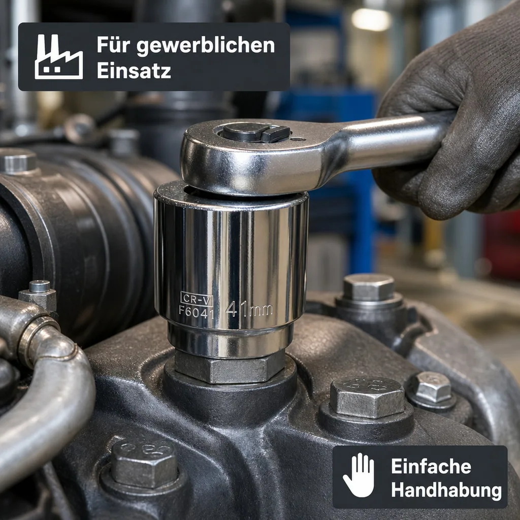 Stecknuss 3/4, 50mm Nuss, 12 Kant, Knarre, Ratsche