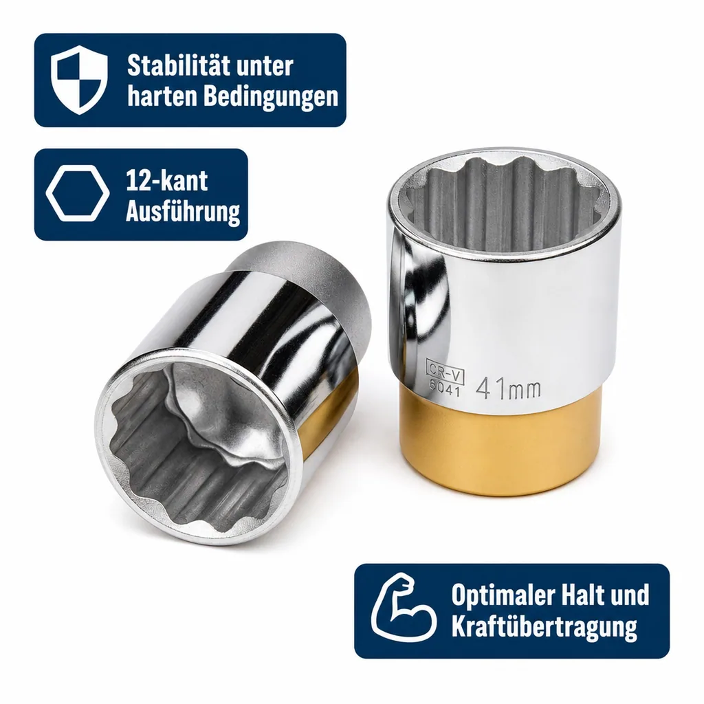 3/4 Zoll Nuss, 55mm Stecknuss, Knarre Ratsche, Werkzeug Nuss