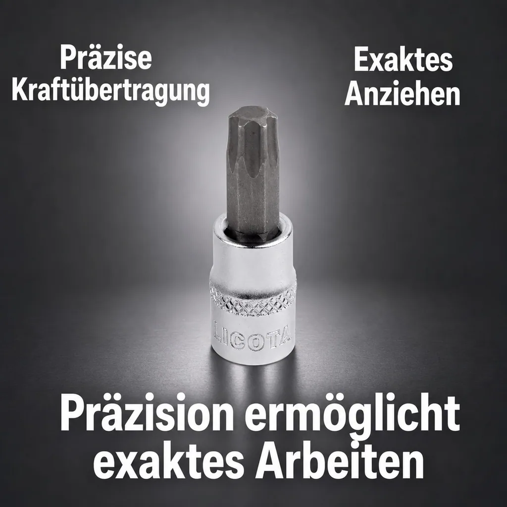Innensechskant Nuss T55, 1/2 Zoll, CrV Stecknuss, Werkzeug Stecknuss