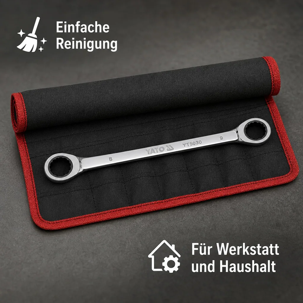 Ringratschenschlüssel, Doppelringratschenschlüssel 12/13mm, Profi Werkzeug