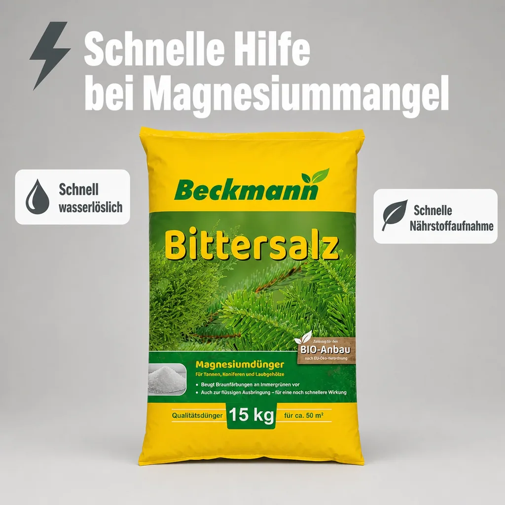 Bittersalz 15 kg, Magnesiumsulfat, Tannendünger, Koniferendünger