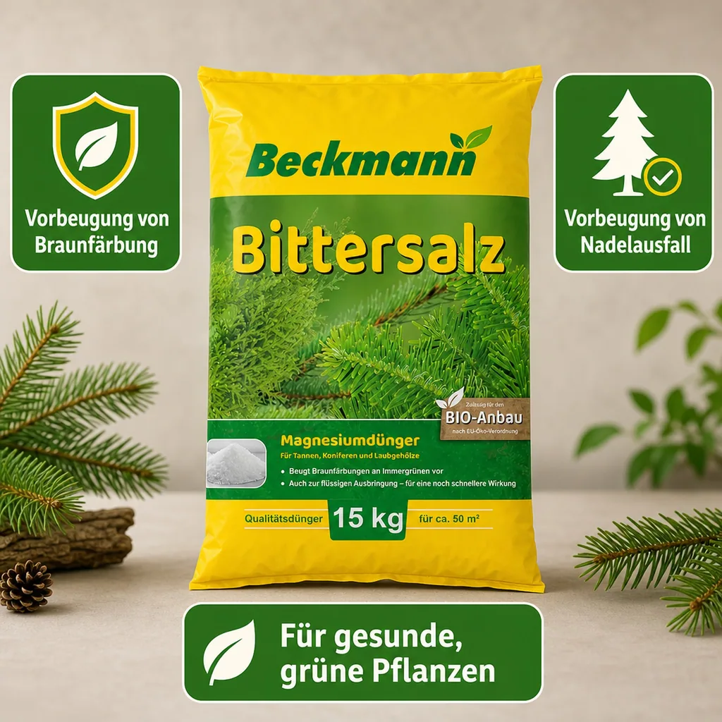 Bittersalz 15 kg, Magnesiumsulfat, Tannendünger, Koniferendünger