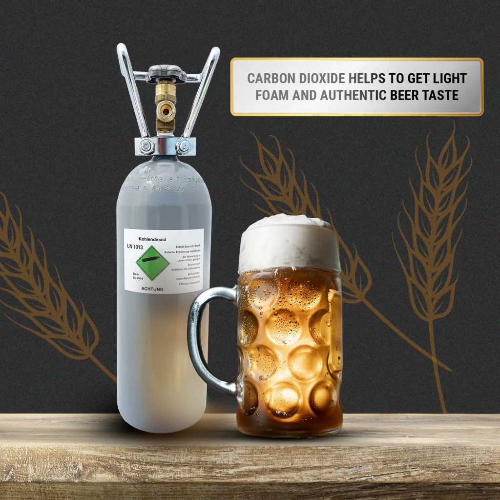 CO2 Flasche, Kohlensäureflasche, Gasflasche CO2 - 2,0 kg