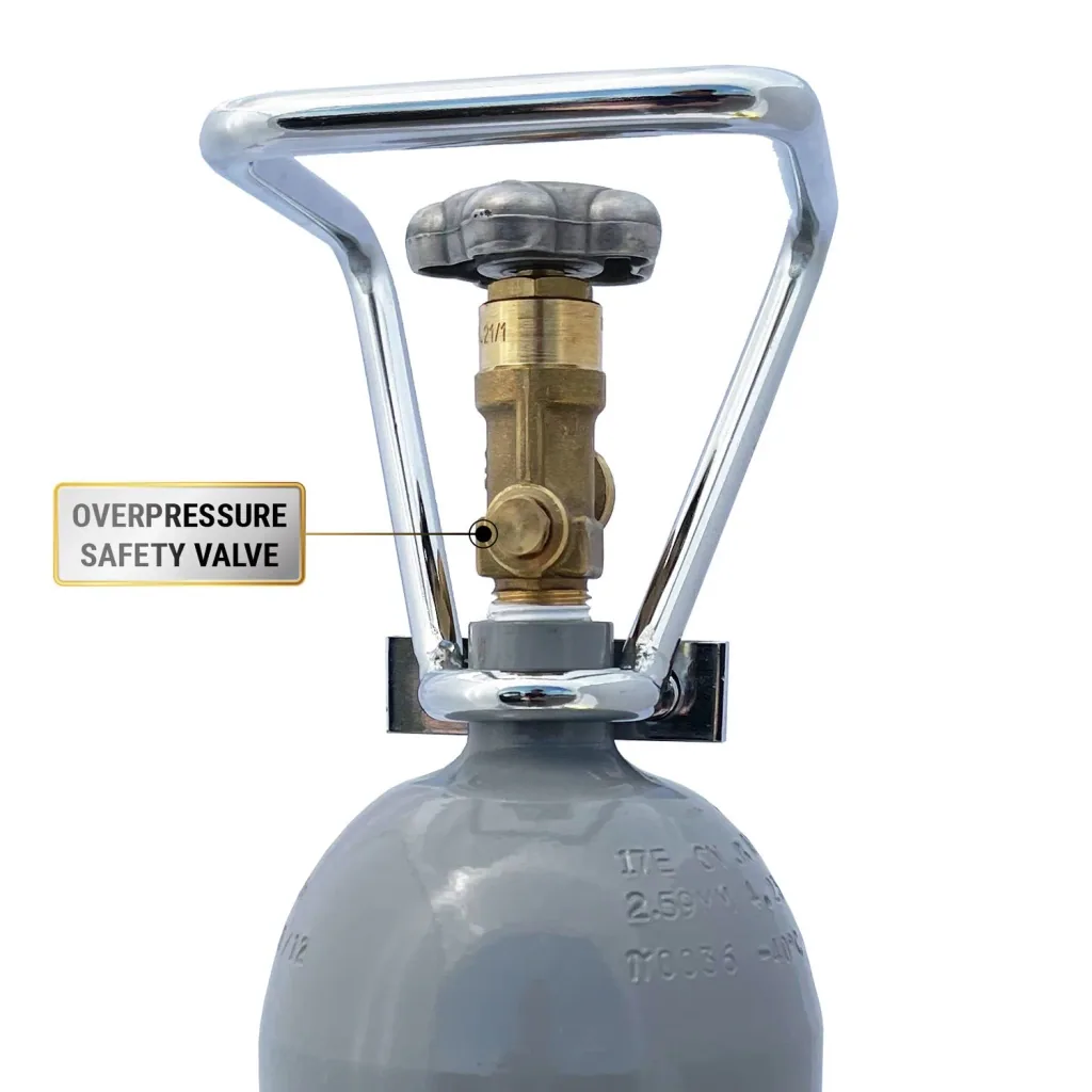 CO2 Flasche, Kohlensäureflasche, Gasflasche CO2 - 2,0 kg