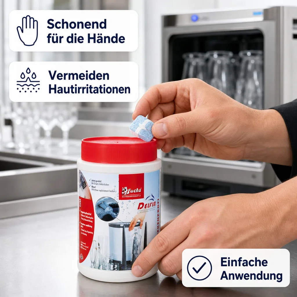 Spültabs, Gläserspültabletten, Spülwürfel - für Delfin Gläserspüler TS