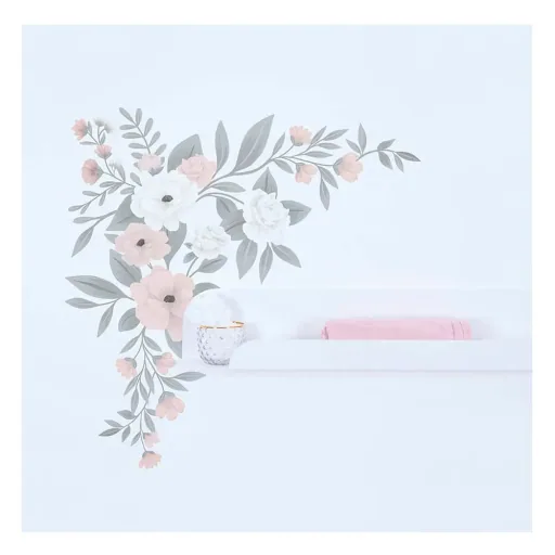 Lilipinso Wandsticker L zarte Blumengestecke rosa weiß