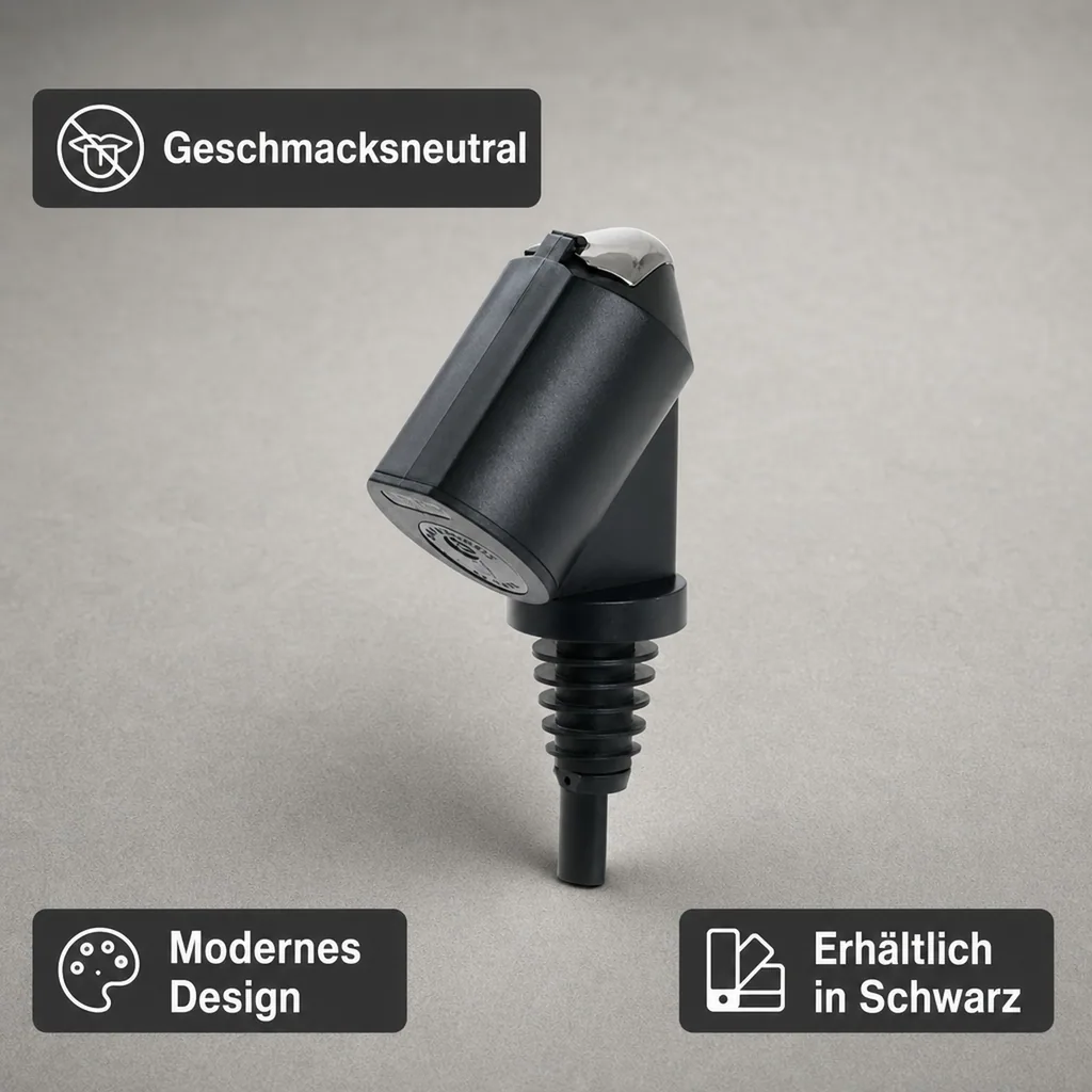 Portionierer, Ausgießer - "Bottle Master 3000" schwarz, für 0,5 - 1,5 Liter Flaschen, Ausgießer, Ausschankmenge: 20 ml