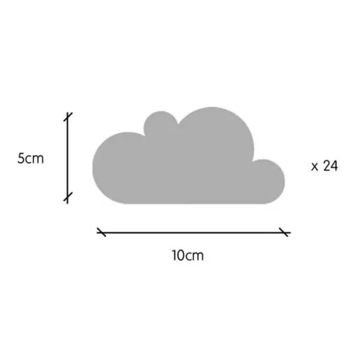 tresxics Wandsticker Wolken blau