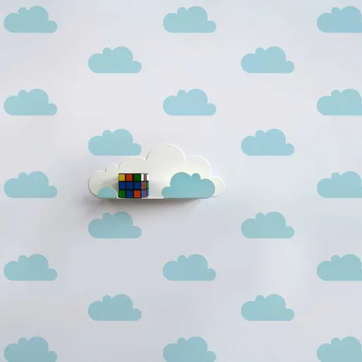 tresxics Wandsticker Wolken blau