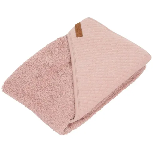 Little Dutch Kapuzenhandtuch uni rosa "Pure Pink"