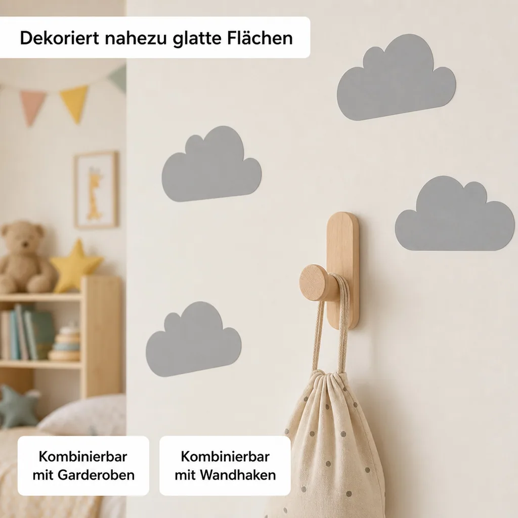 tresxics Wandsticker Wolken gelb
