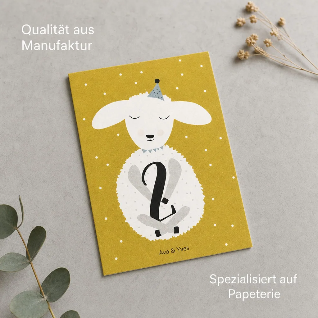 Ava & Yves Postkarte Lamm "2"