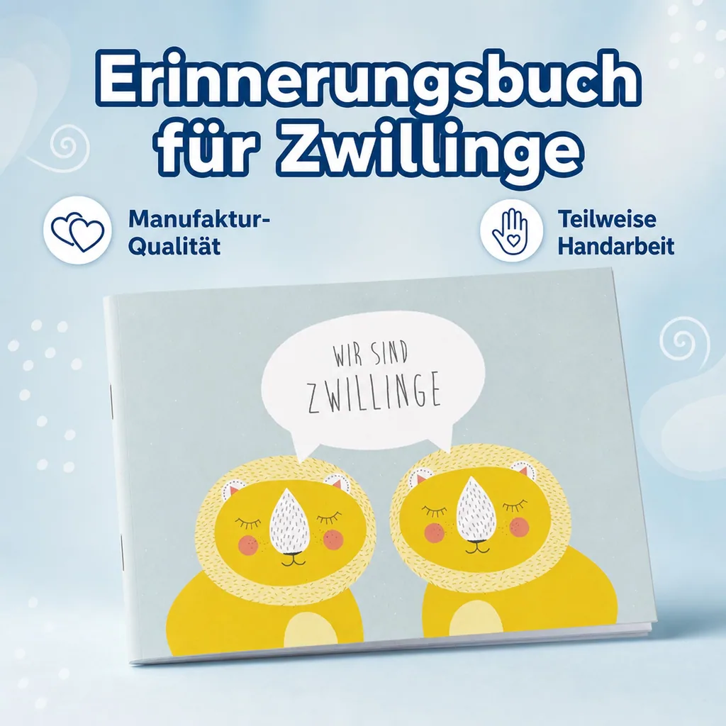 Ava & Yves Erinnerungsbuch "Wir sind Zwillinge"
