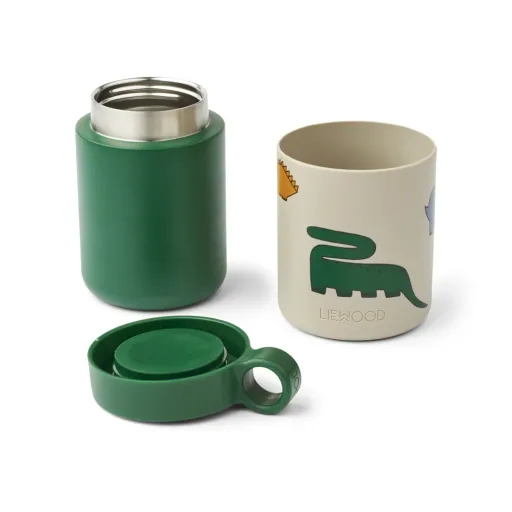 Liewood Liewood Thermos Speisegefäß - Kian, Farbe: Dinosaurier / Nebel