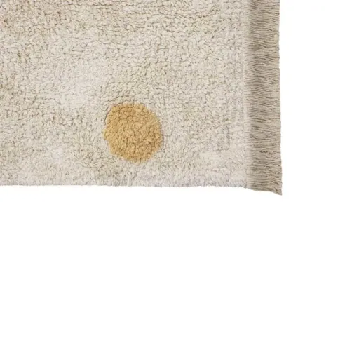 Lorena Canals waschbarer Teppich "Hippy Dots" honig