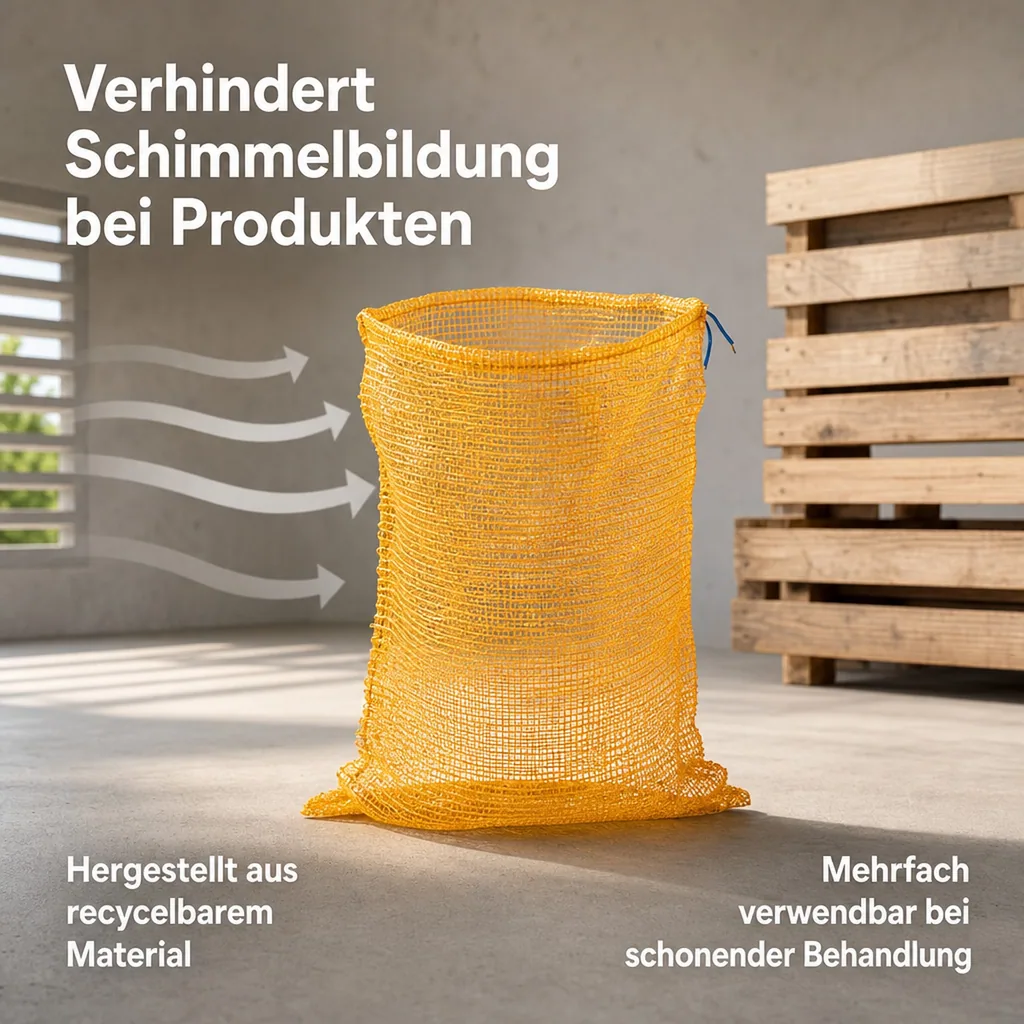 Raschelsäcke mit Zugband, goldgelb, 41 x 63 cm