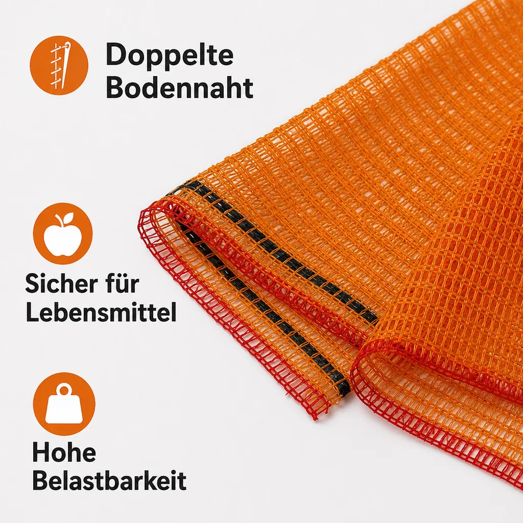 Raschelsäcke 28x36, 100 Stück, goldgelb, ohne Zugband
