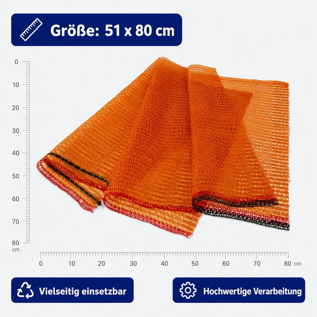 Raschelsäcke, goldgelb, 51x80 cm, ohne Zugband