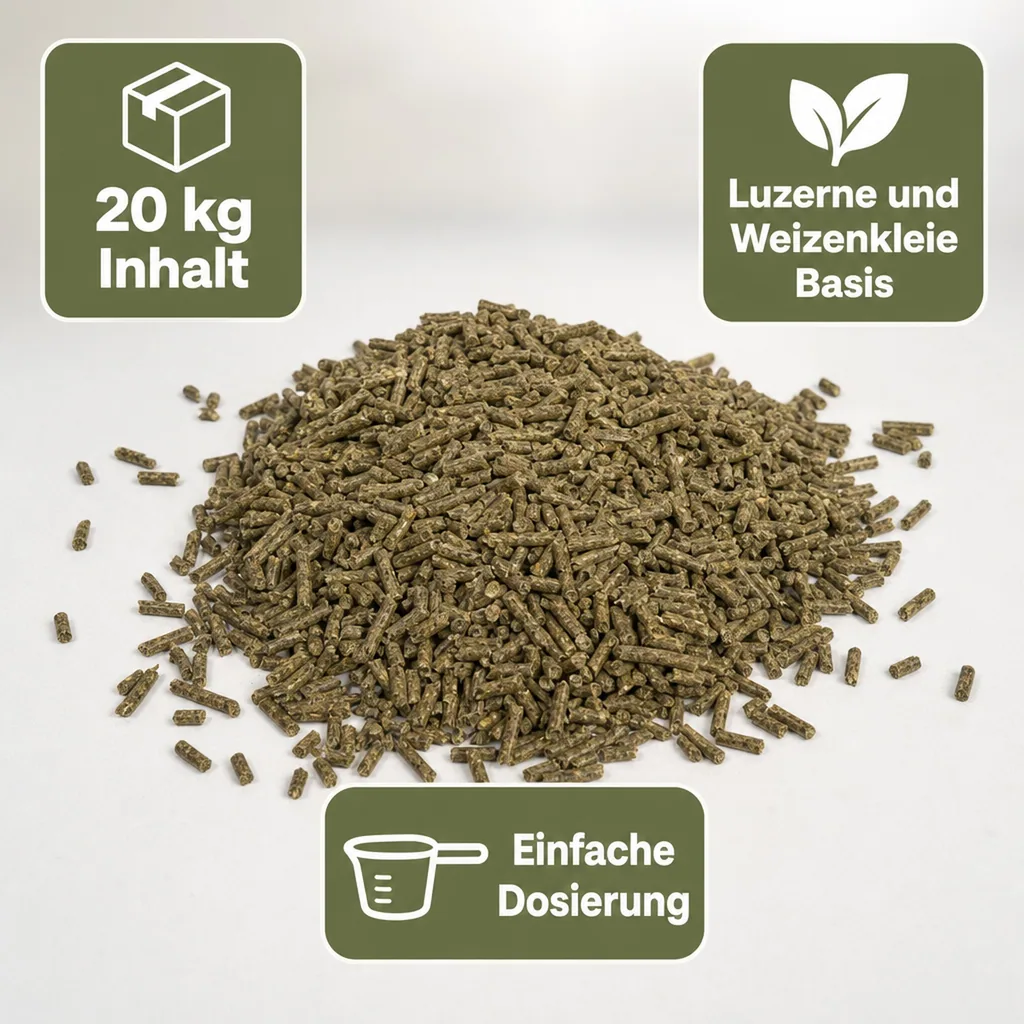 Kaninchenfutter 20kg Pellets, Allround-Futter für Kaninchen