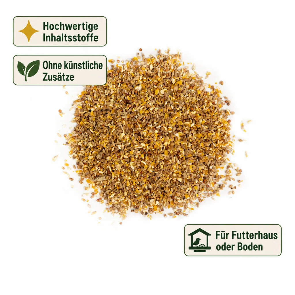 Wildvogelfutter 20kg, Vogelfutter Mischung, Getreidemischung