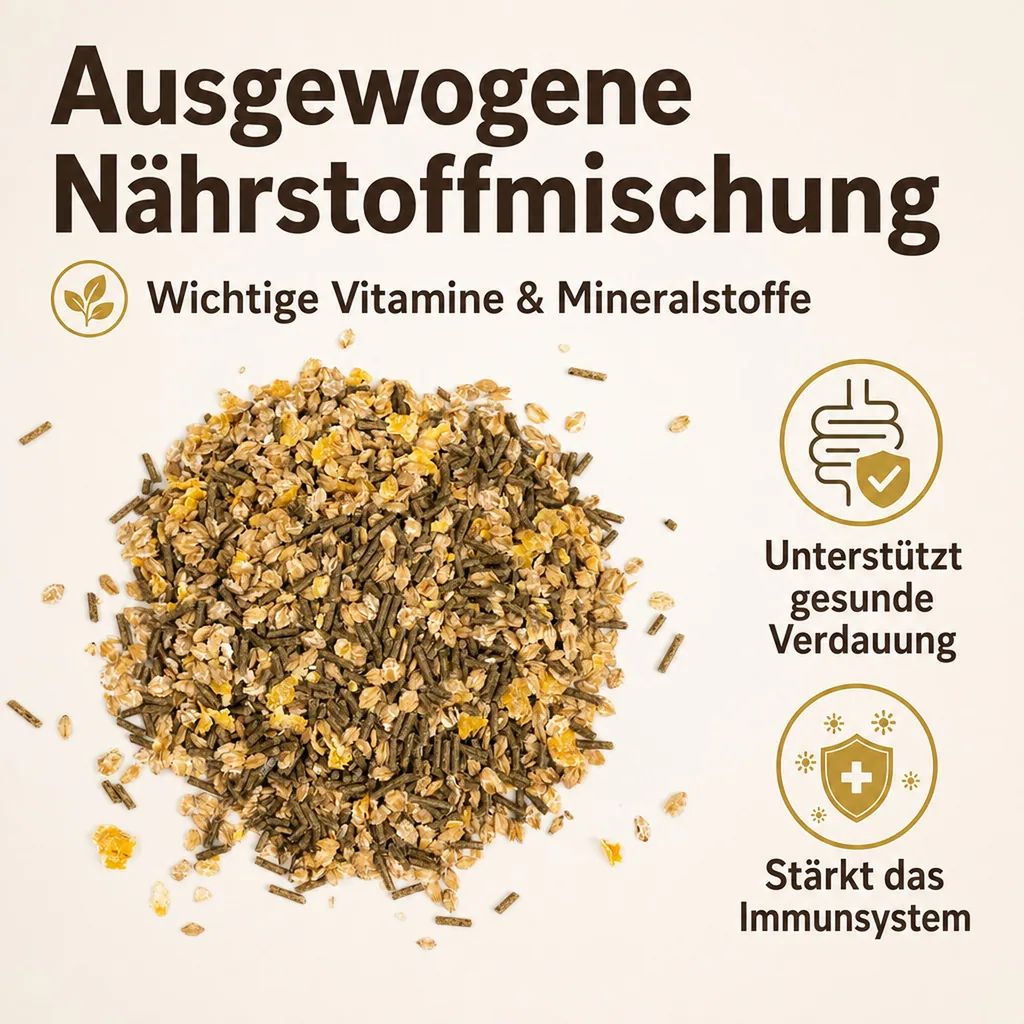 Hirschfutter 20kg, Rehfutter, Schaffutter, Ziegenfutter, Flockenmischung für Pflanzenfresser