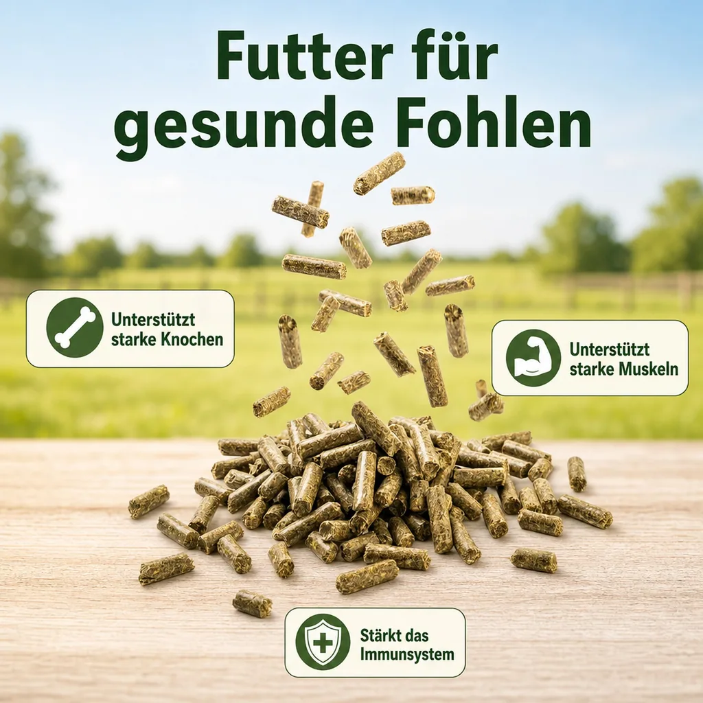 Pferdefutter, Fohlenfutter 20kg, Pellets Pferd, Mineralfutter