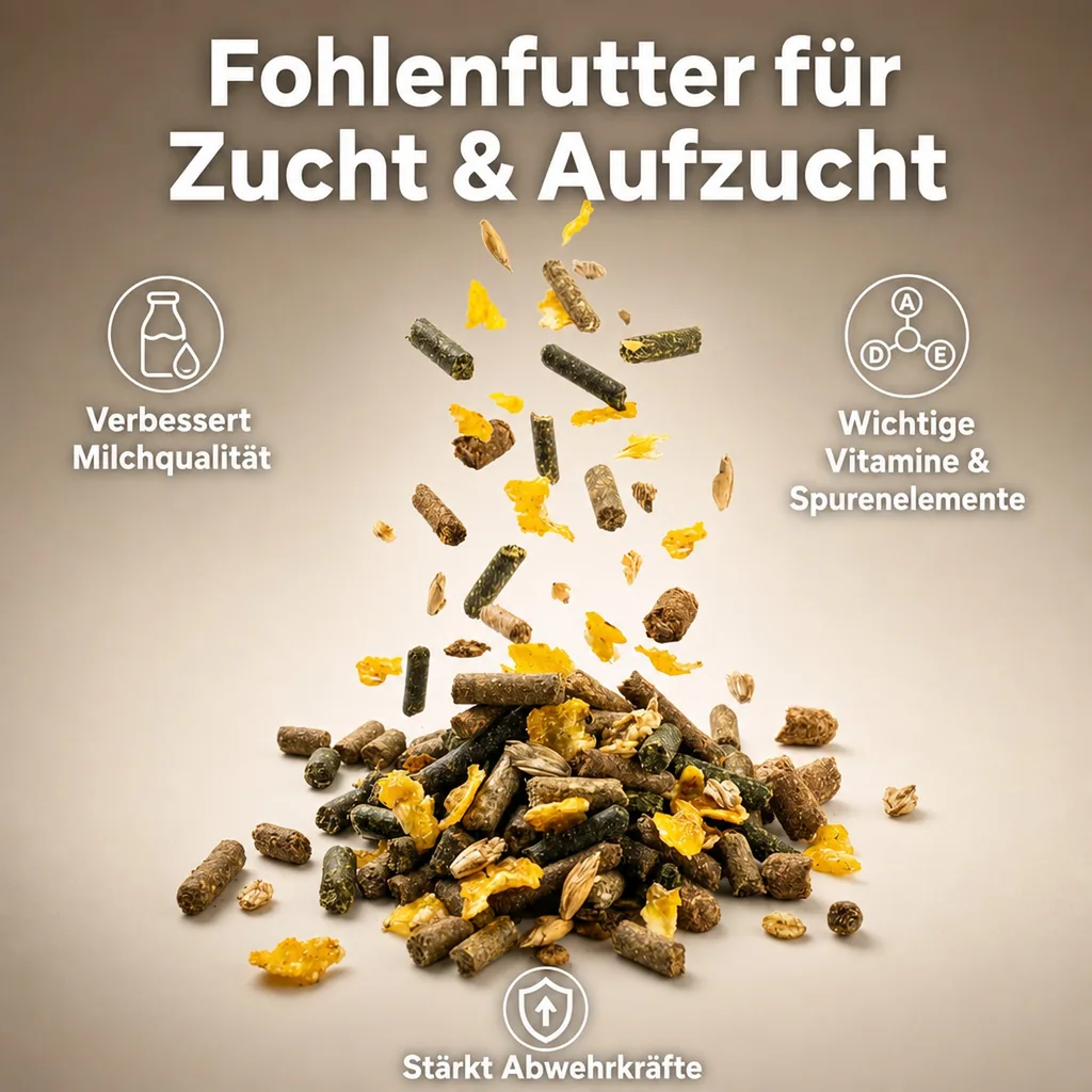 Fohlenfutter 20kg, Stutenfutter, energiereiches Pferdefutter, Pferdezucht Futter