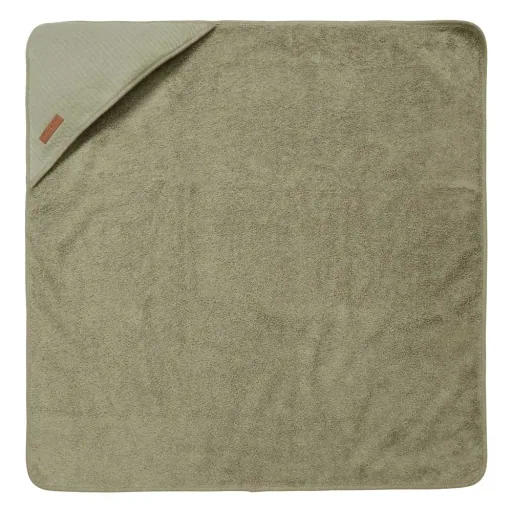 Little Dutch Kapuzenhandtuch uni oliv "Pure Olive"