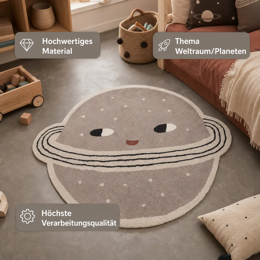 OYOY Kinderteppich Planet