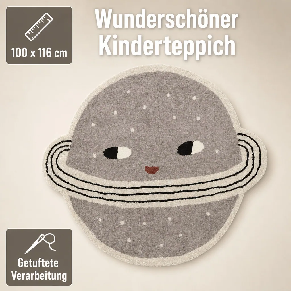 OYOY Kinderteppich Planet