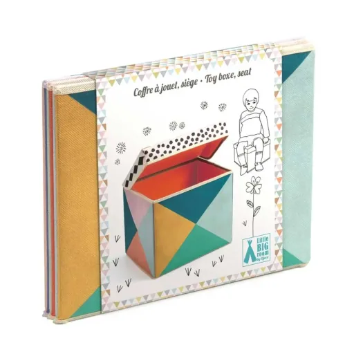 Djeco Aufbewahrung  Hocker bunt