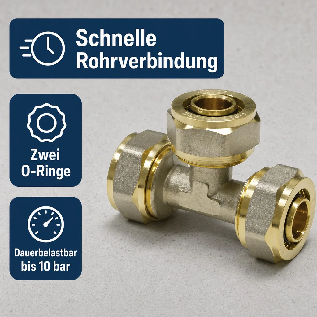 Schraubfitting T-Stück 16 x 2