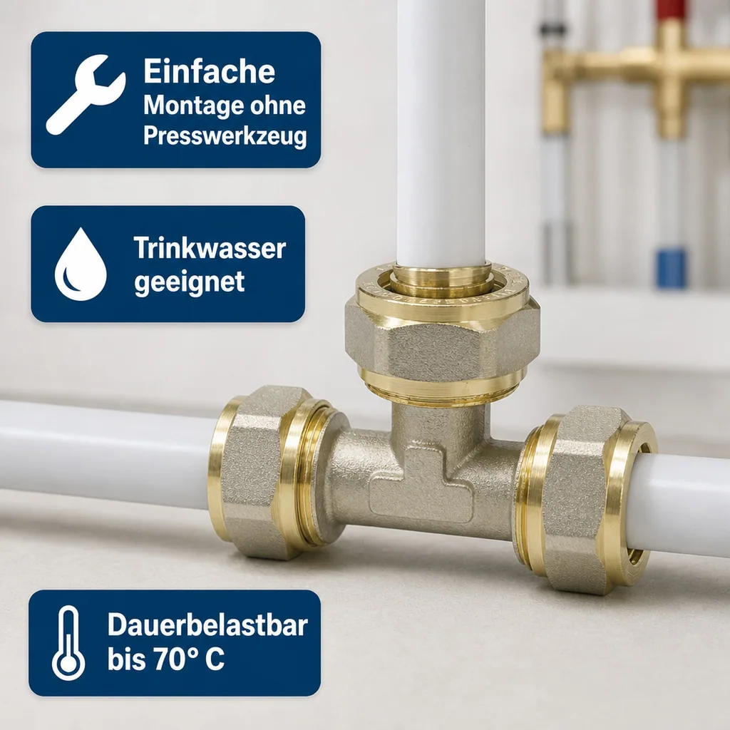 Schraubfitting T-Stück 16 x 2