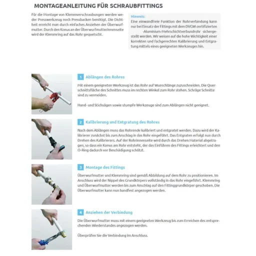 Schraubfitting T-Stück, Reduziert, Rohrverbinder